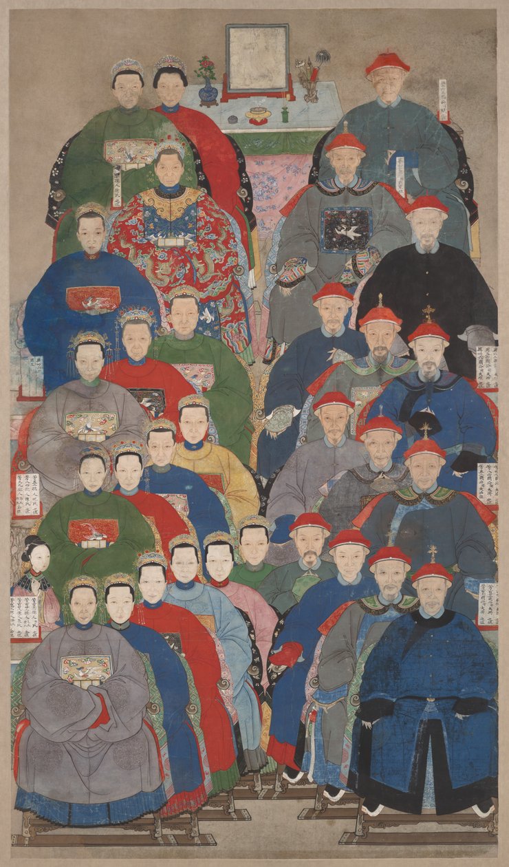 Retrato de grupo de antepasados de Unknown artist