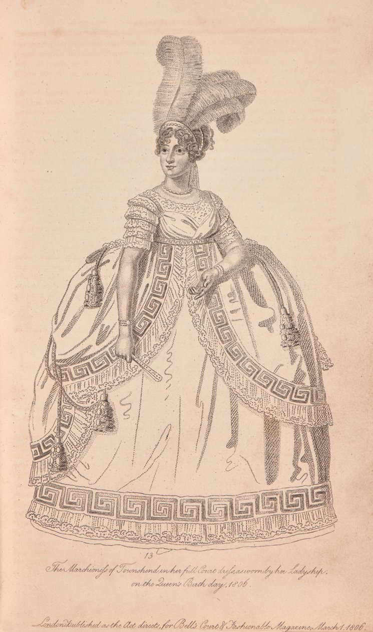 Anne Townshend, marquesa Townshend, vestida de corte de Unknown artist