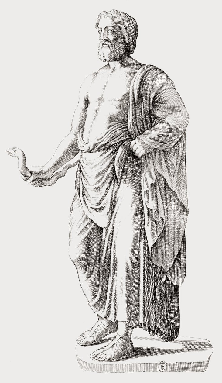 Asclepio. Retrato. de Unknown artist