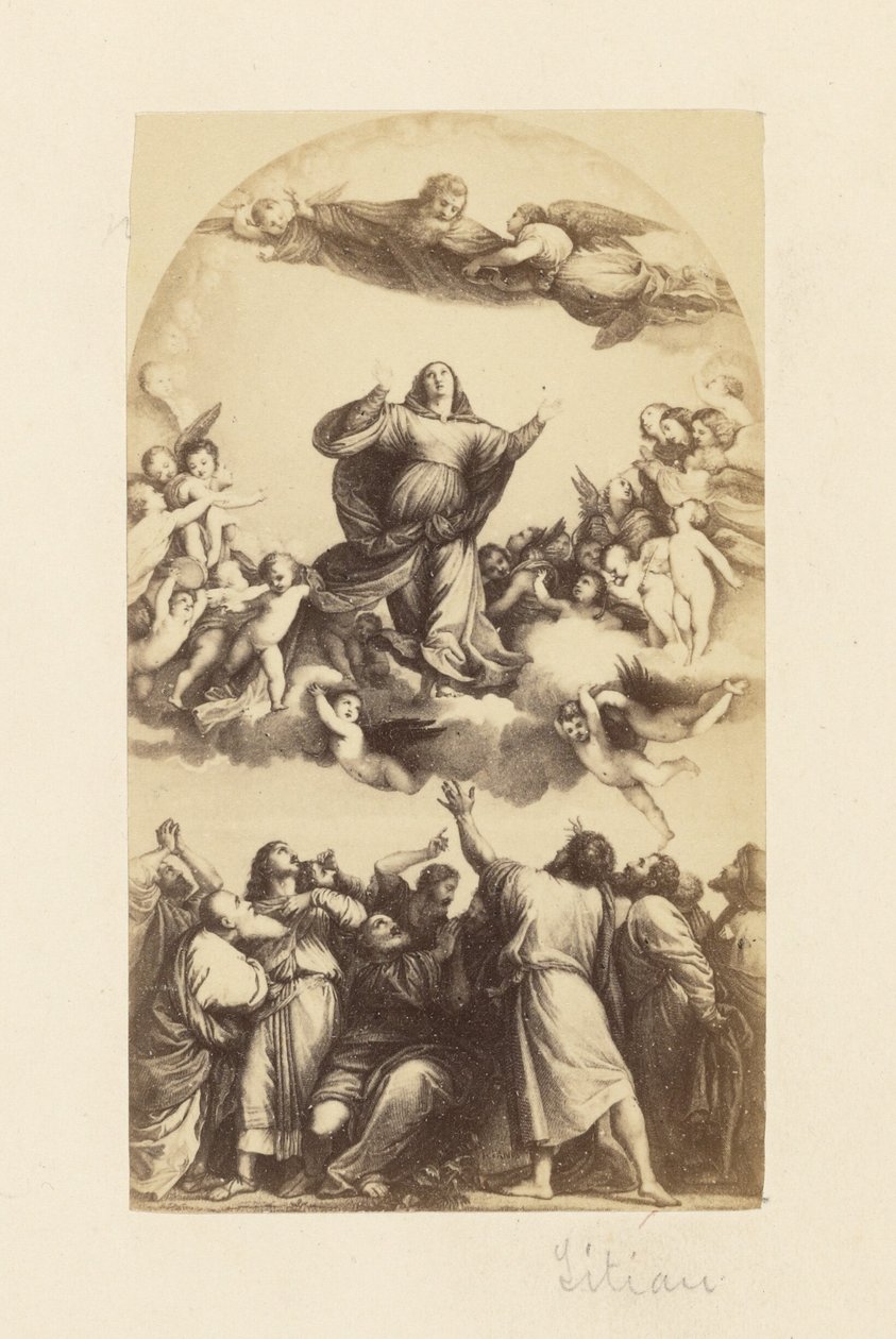 ["Asunción de la Virgen" de Tiziano] de Unknown artist