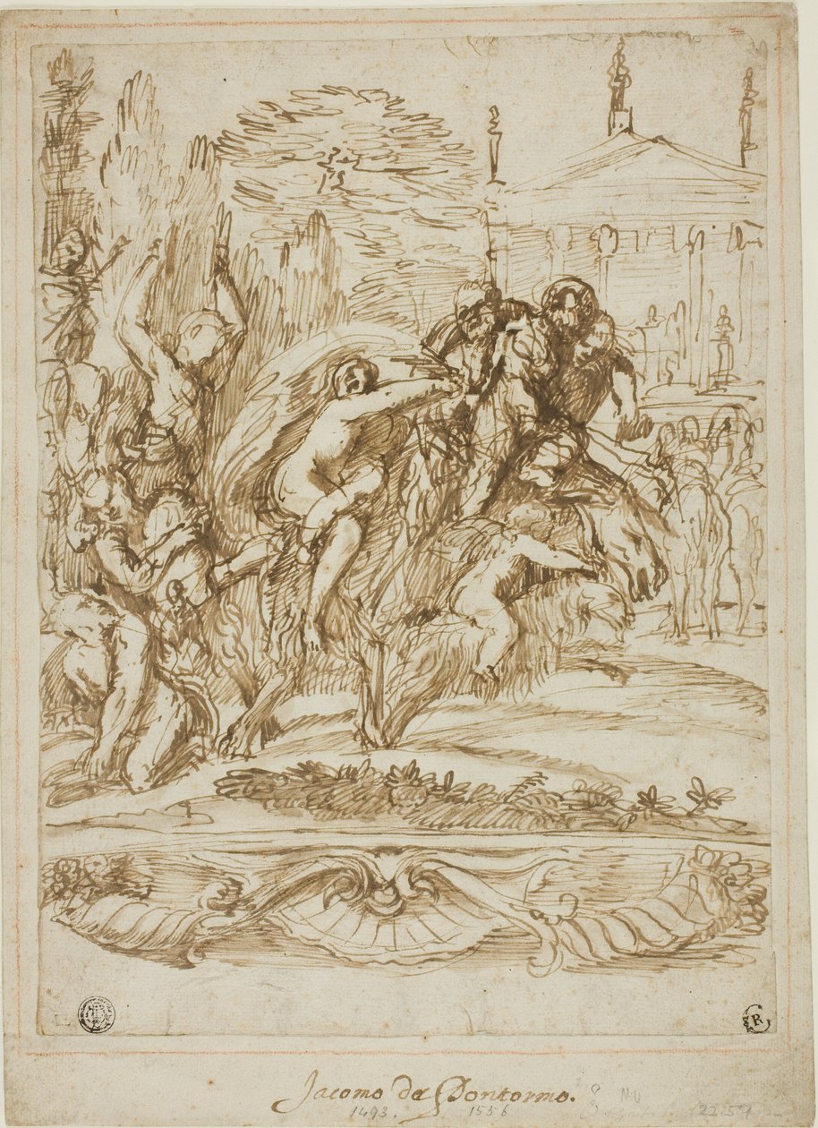 Escena de bacanal de Unknown artist