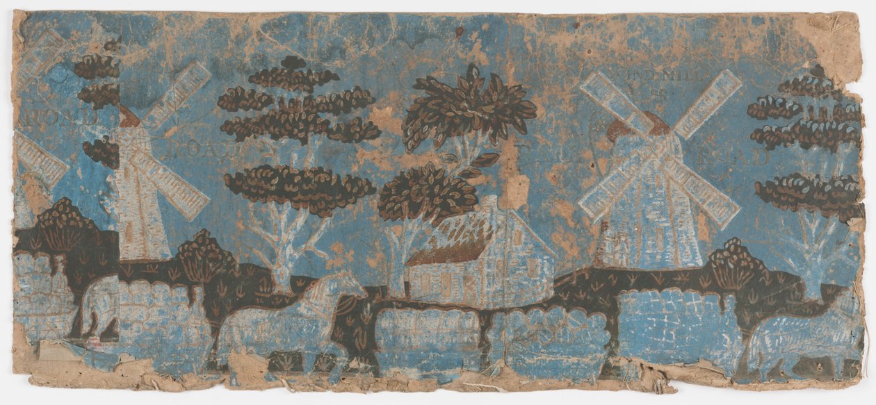 Fragmento de Caja de Cartón de Unknown artist