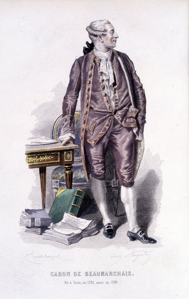 Barón de Beaumarchais (1732-1799) de Unknown artist