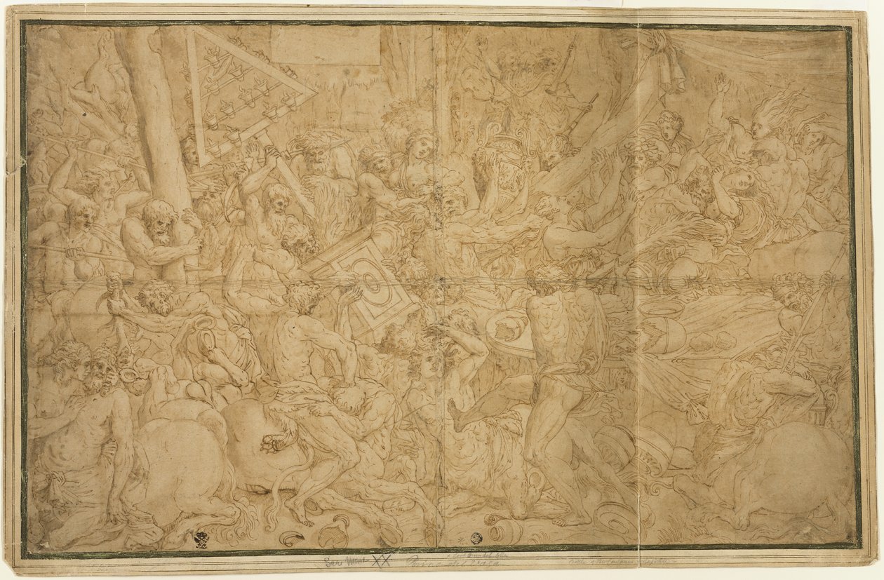 Batalla de Lapiths y Centauros de Unknown artist