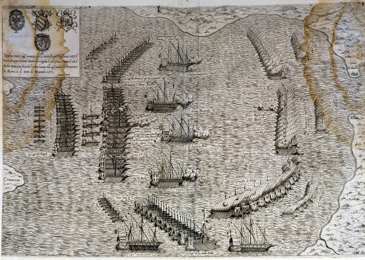 Batalla de Lepanto de Unknown artist