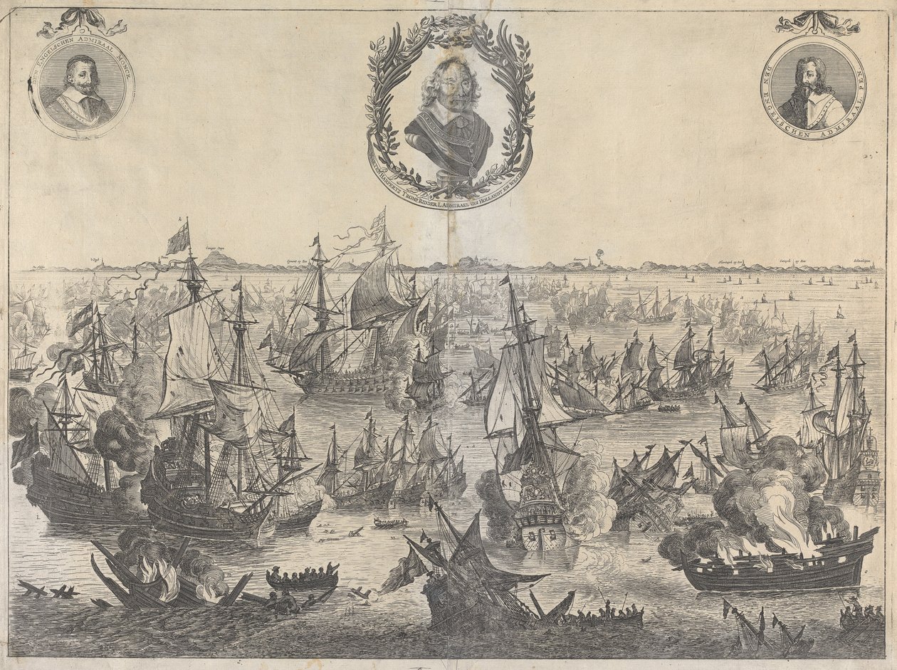 Batalla de Scheveningen, 31 de julio de 1653 de Unknown artist