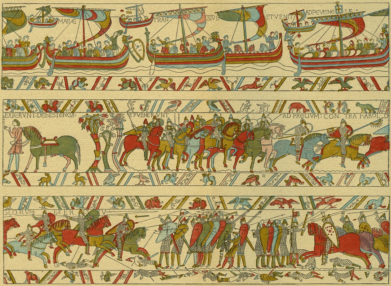 Tapiz de Bayeux. Ataque normando de Unknown artist