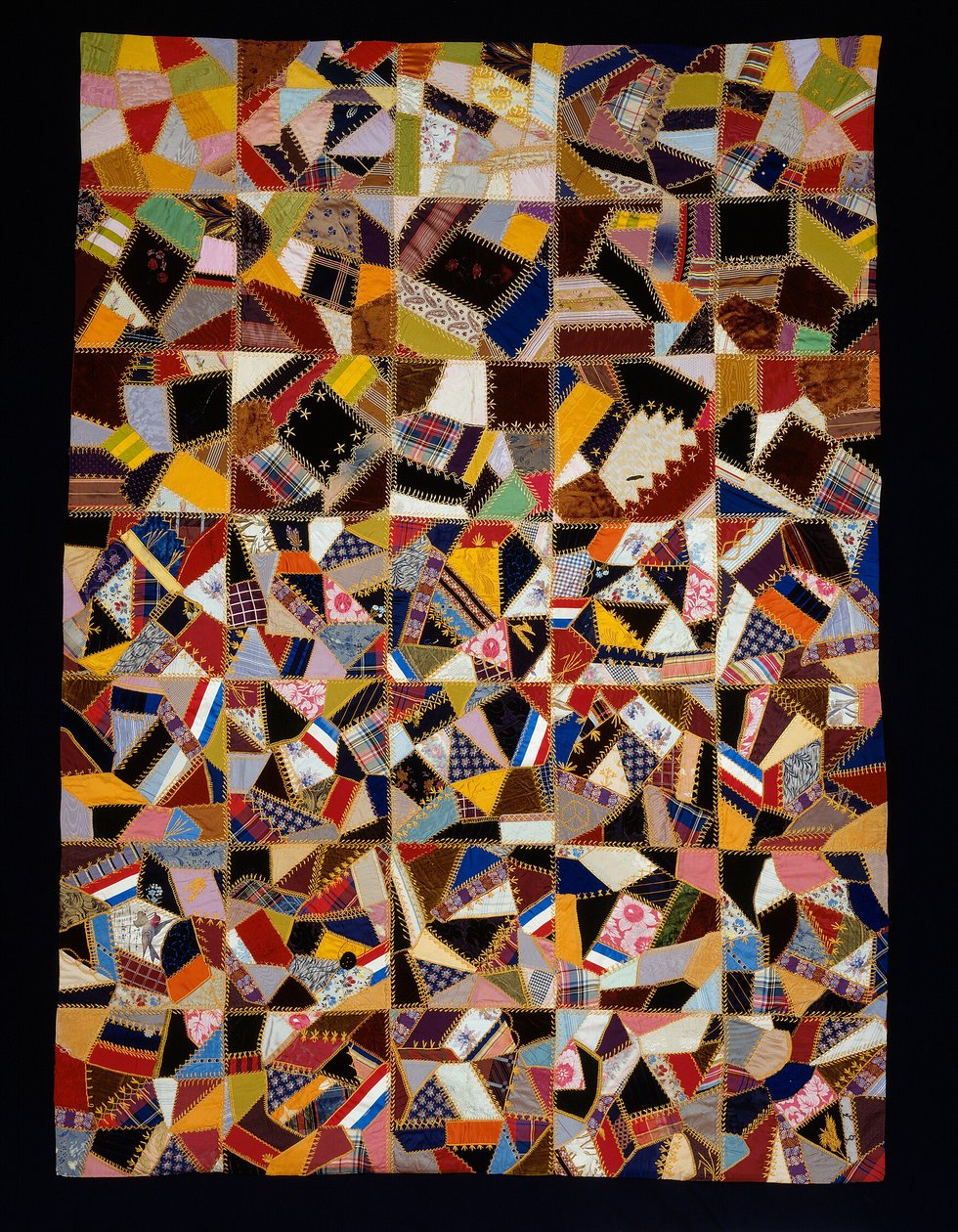 Cubrecama (Crazy Quilt) de Unknown artist