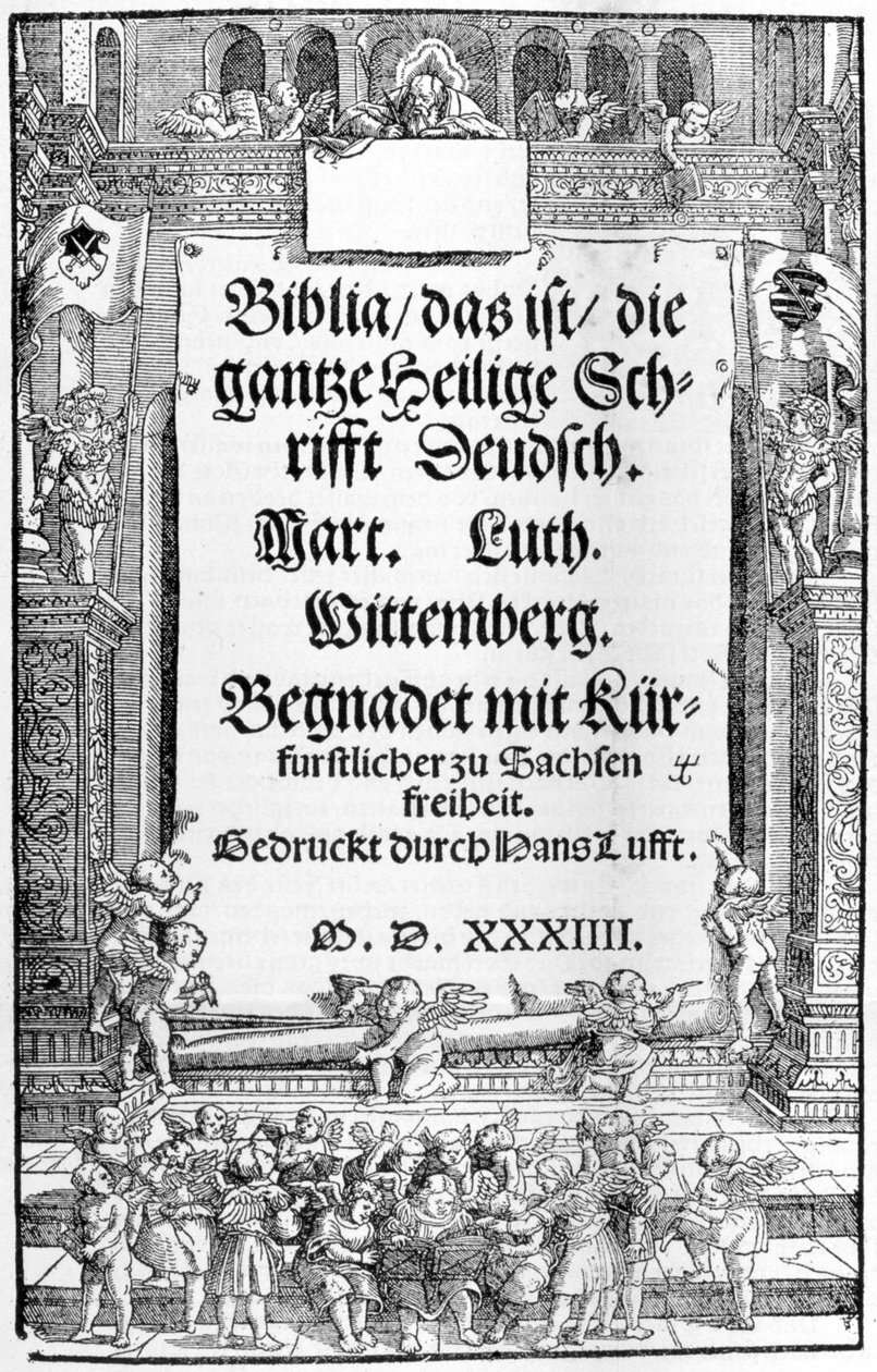 Biblia de Lutero. 1534. Wittenberg. Civica Biblioteca Sormani. Milán de Unknown artist