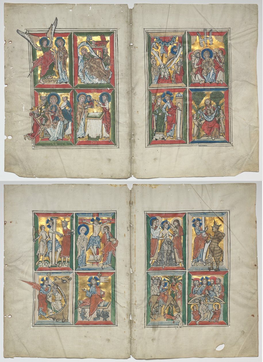 Bifolia con escenas de la vida de Cristo de Unknown artist