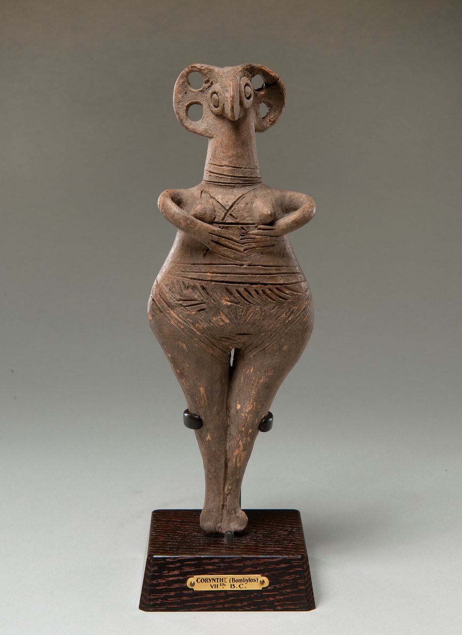 "Cara de pájaro" "Diosa" de Unknown artist