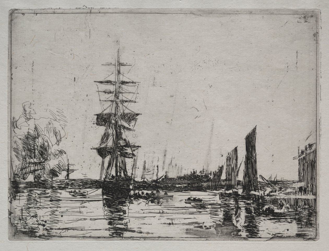Boats at Anchor de Unknown artist