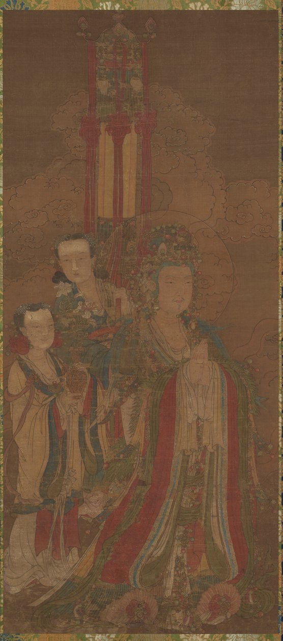 Bodhisattva y asistentes de Unknown artist