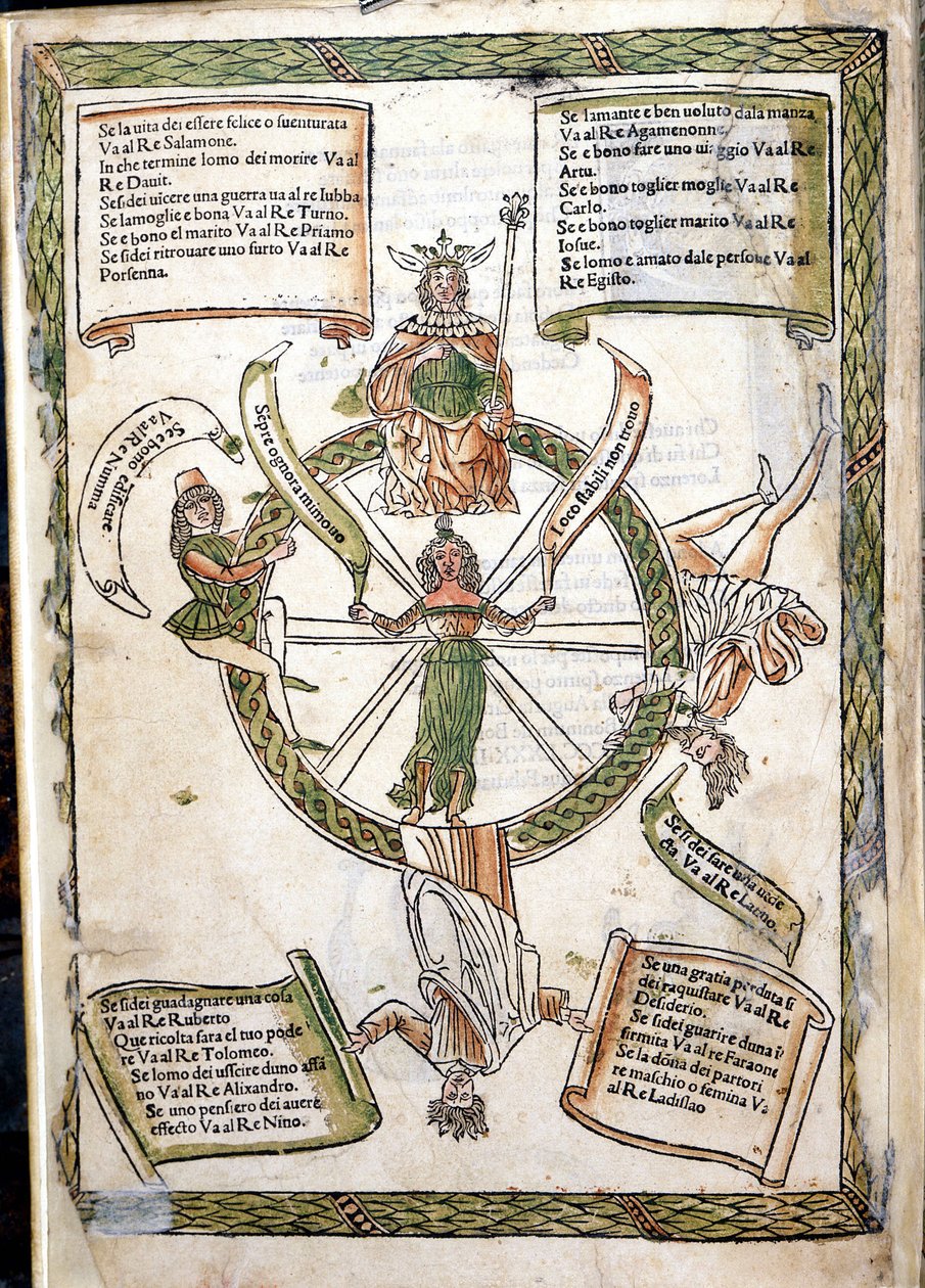Libro del Destino de la Fortuna por Lorenzo Spirito. Incunable de 1484. Biblioteca Marciana. Venecia de Unknown artist