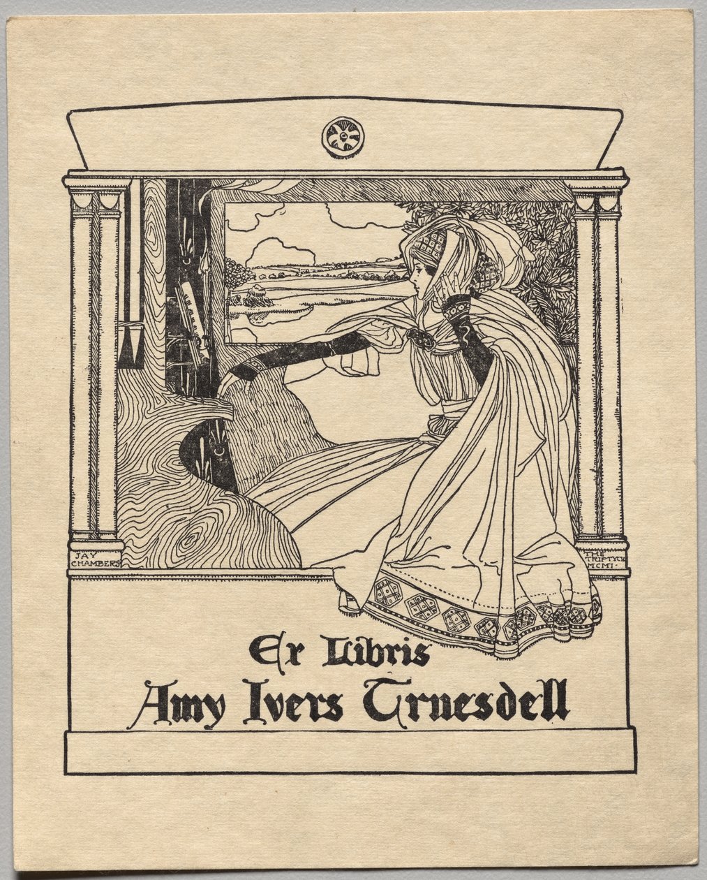 Exlibris: Amy Ivers Truesdell de Unknown artist