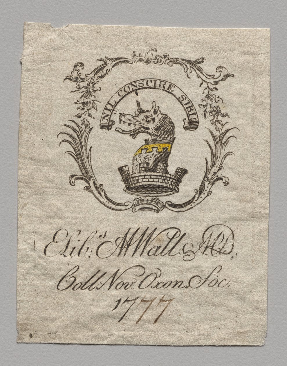 Exlibris: Elizabeth M. Watt, M.D. de Unknown artist