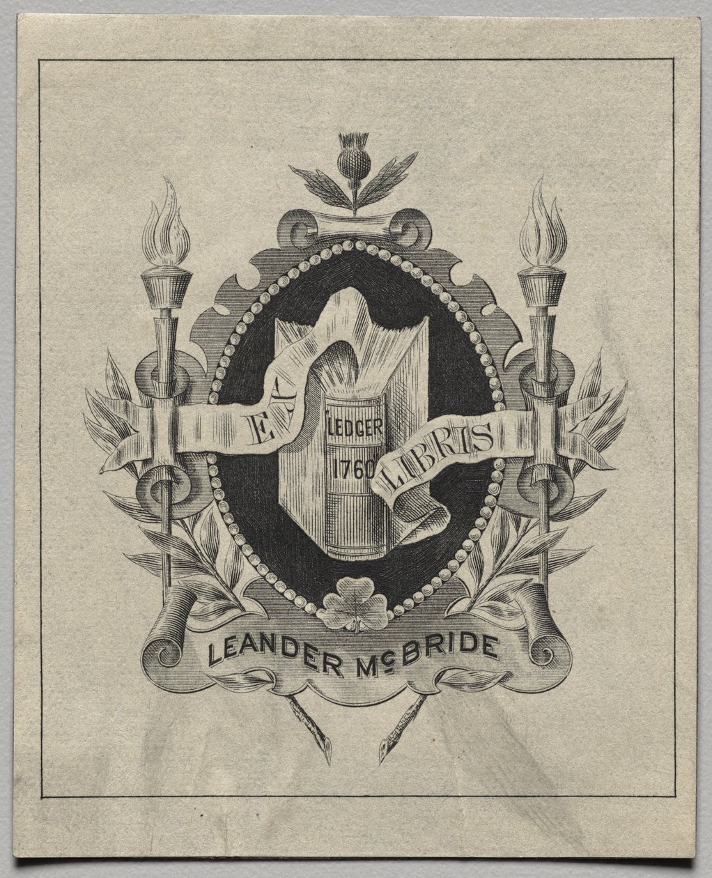 Exlibris: Leander McBride de Unknown artist