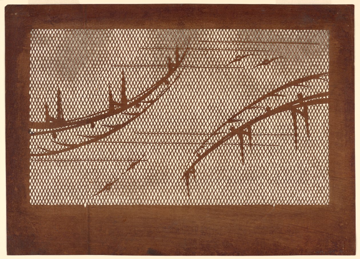 Puentes y murciélagos en celosía de Unknown artist