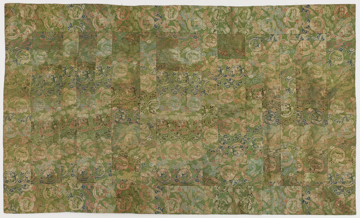 Brocado, seda, túnica de monje budista, remendada; kesa de Unknown artist