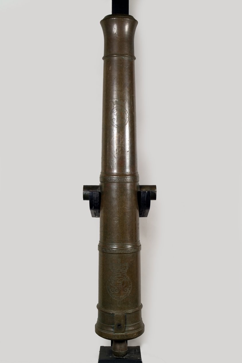 Cañón de bronce de seis libras, de avancarga de Unknown artist