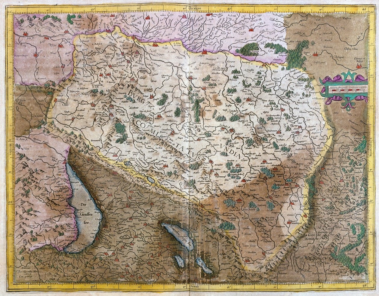 Borgoña, Francia (grabado) de Unknown artist