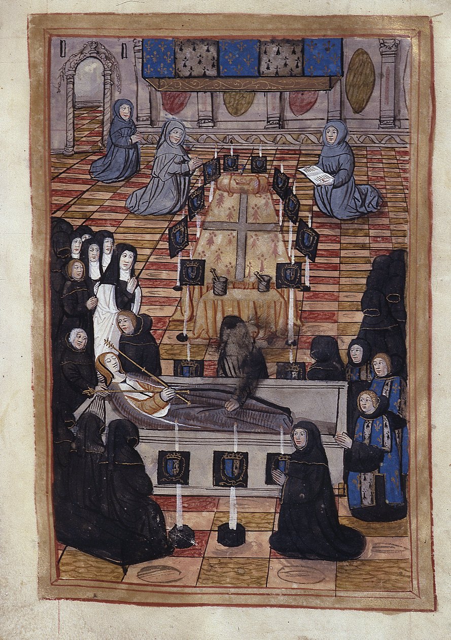 Entierro de Ana de Bretaña (1514) - Miniatura de Unknown artist