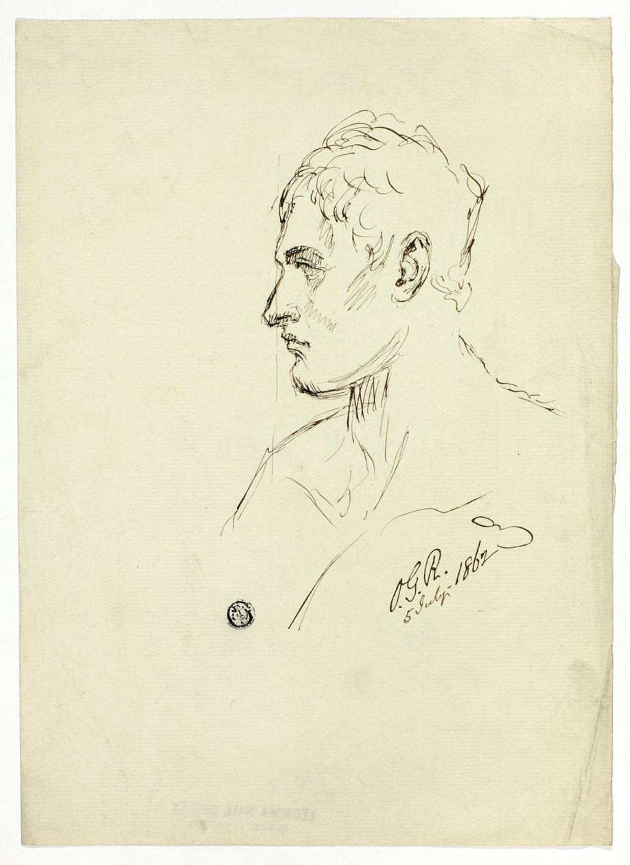 Busto de joven de perfil de Unknown artist