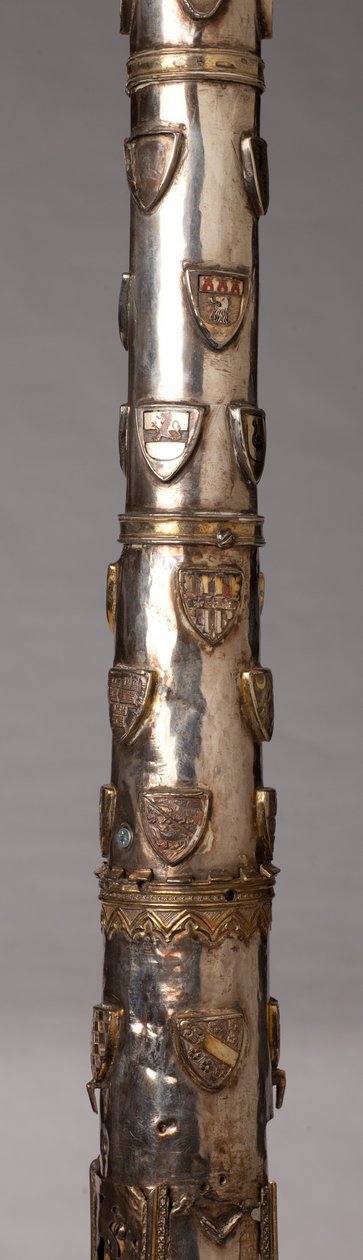 Candelabro (?), orfebrería, detalle de Unknown artist