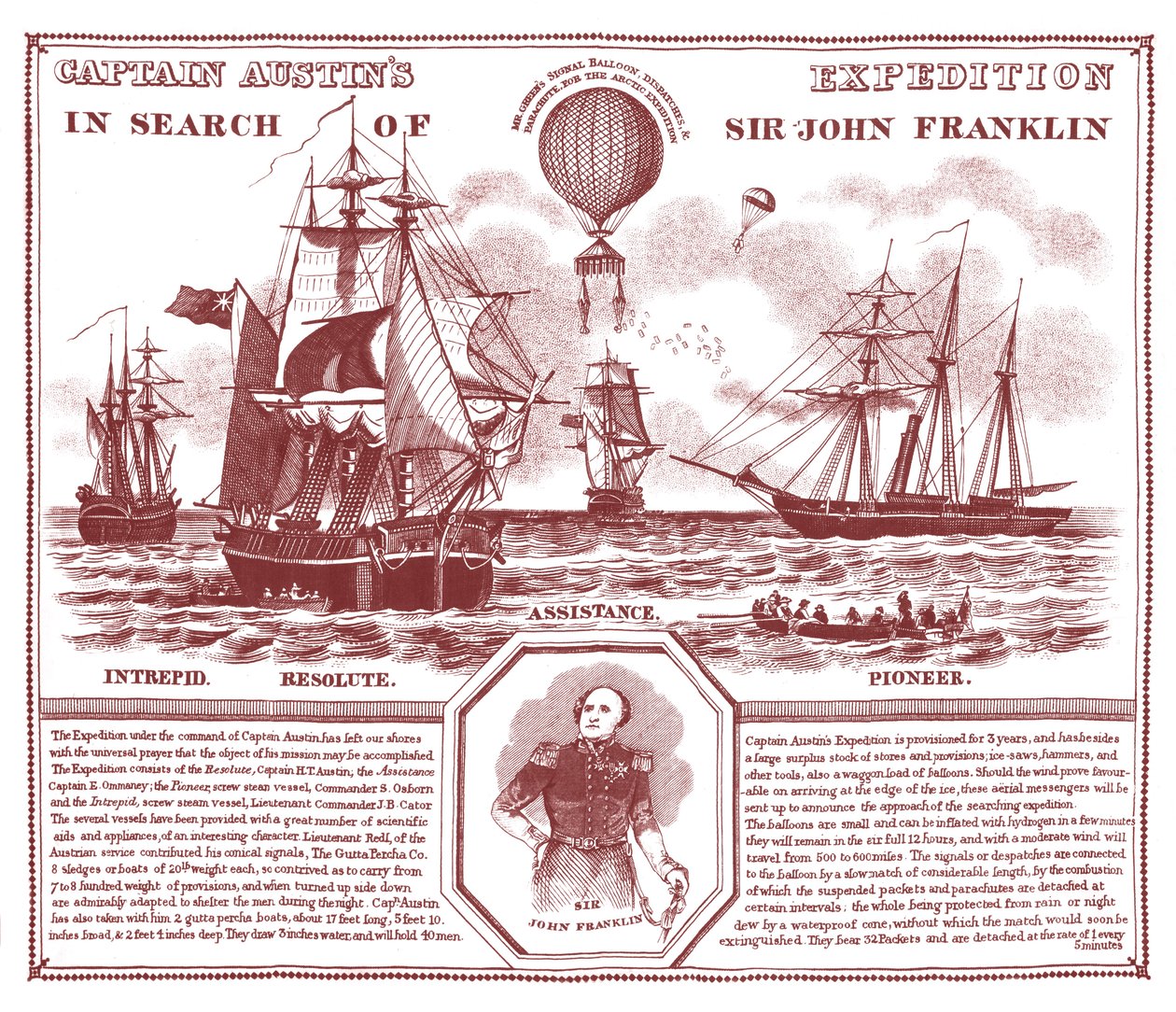 Expedición del Capitán Austin en busca de Sir John Franklin de Unknown artist