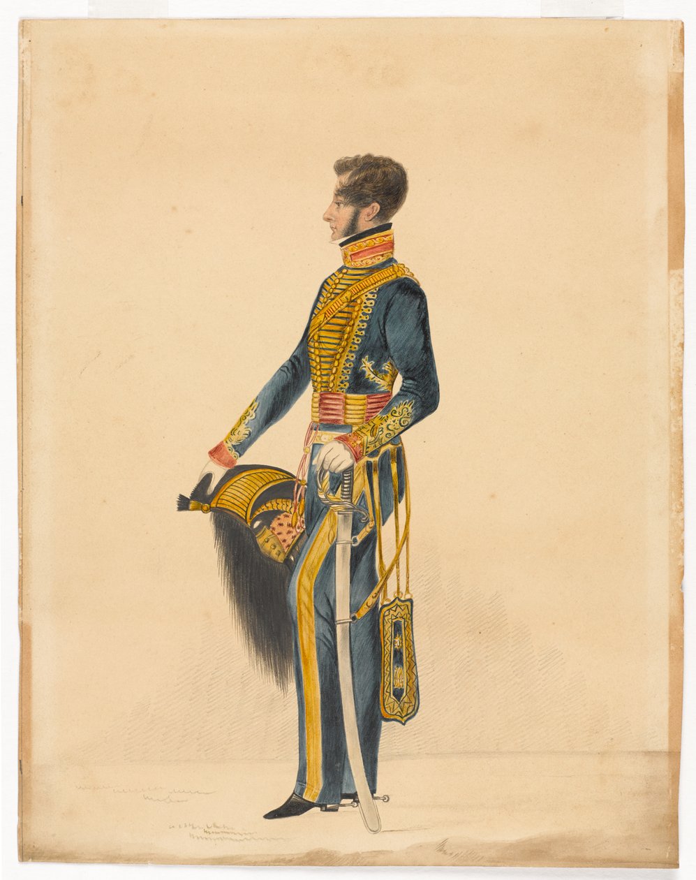 Capitán William Brett, Artillería a Caballo de Bombay de Unknown artist