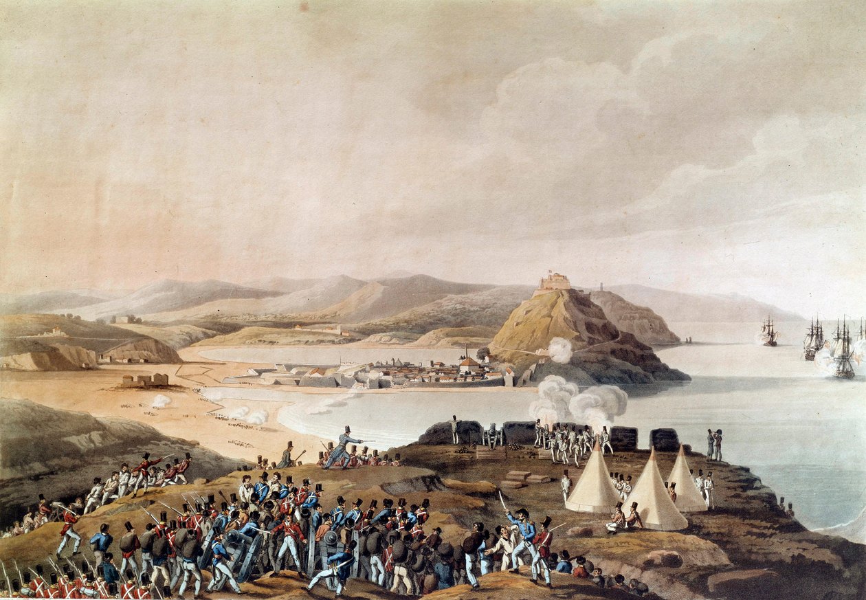 Captura de la ciudad y ciudadela de San Sebastián en España en septiembre de 1813 de Unknown artist
