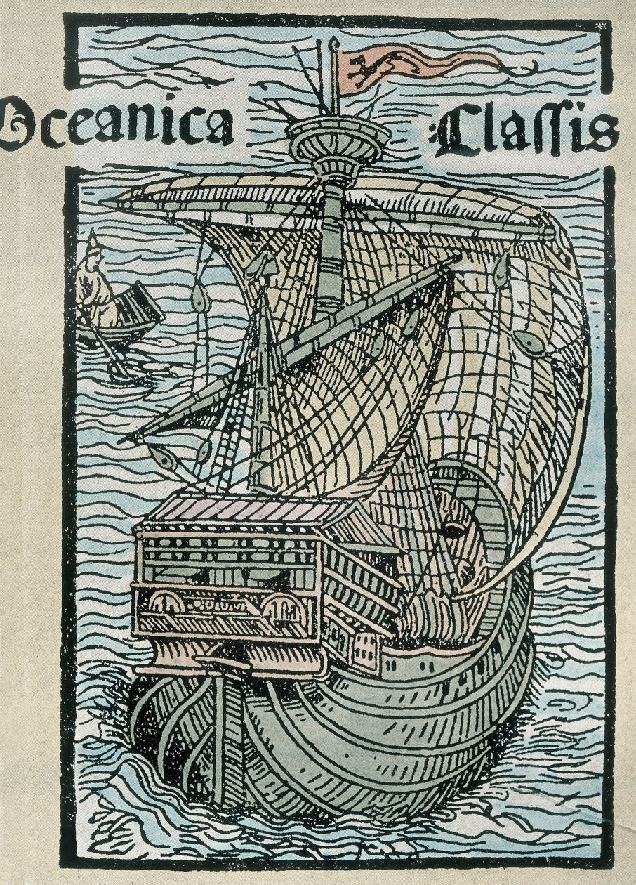 Carabela "La Pinta" de la expedición de Cristóbal Colón de Unknown artist