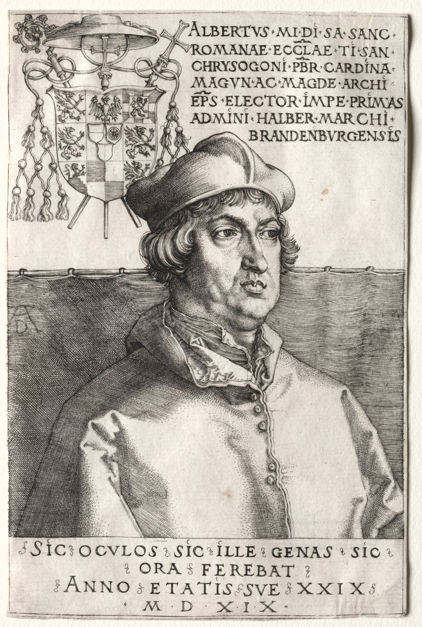Cardenal Albrecht de Brandeburgo - La Placa Pequeña de Unknown artist