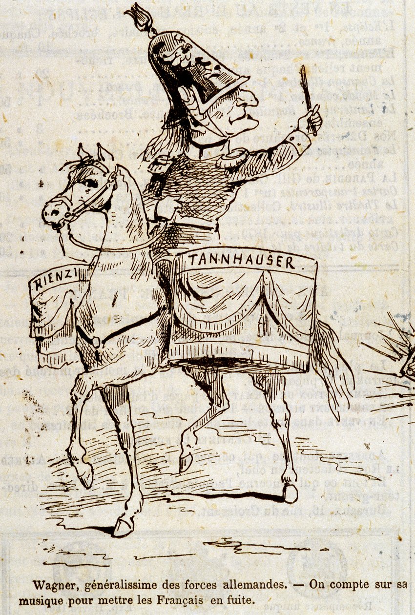 Caricatura de Wagner, generalísimo de las fuerzas alemanas - en "L