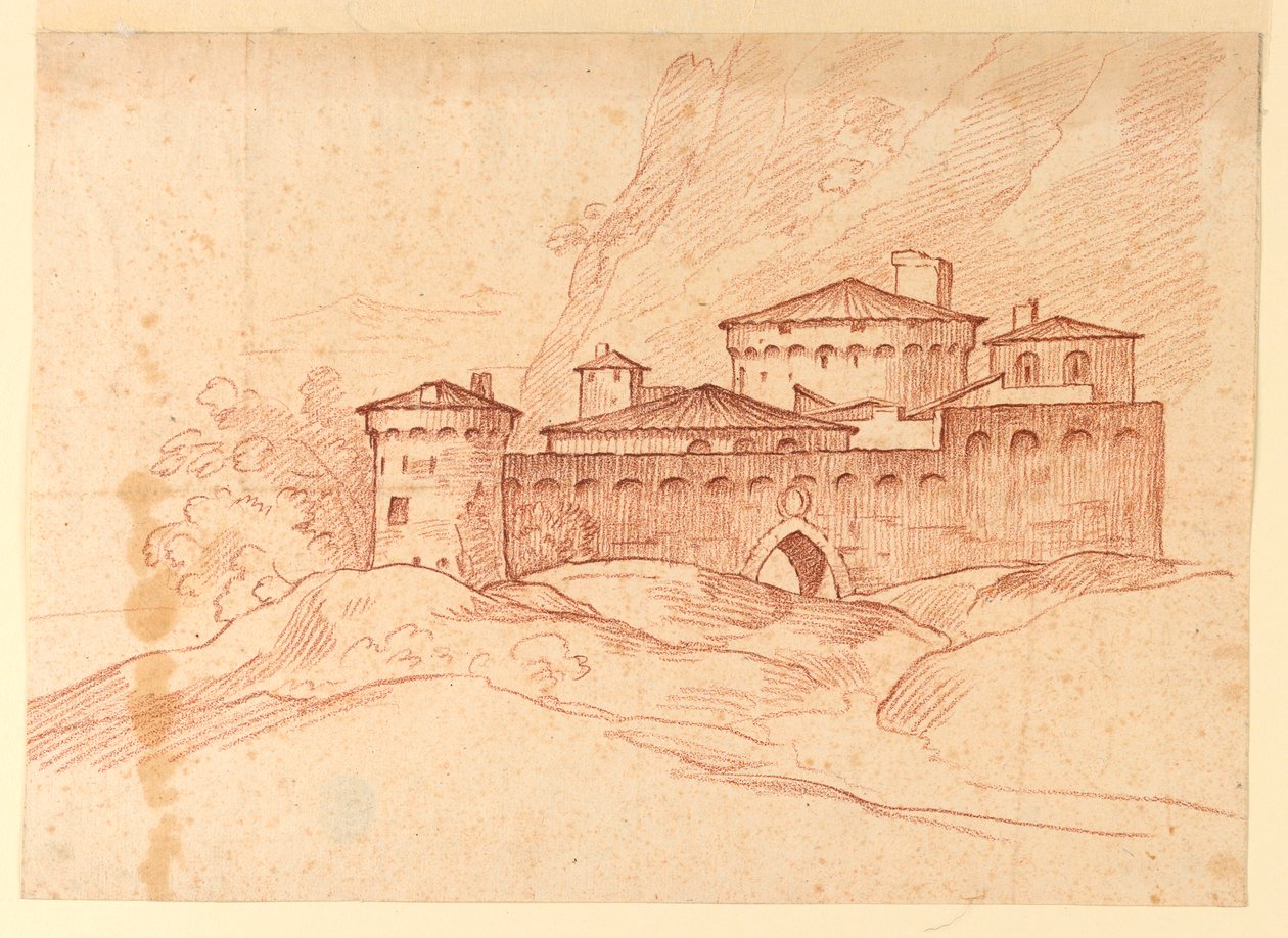 Castillo en las montañas de Unknown artist