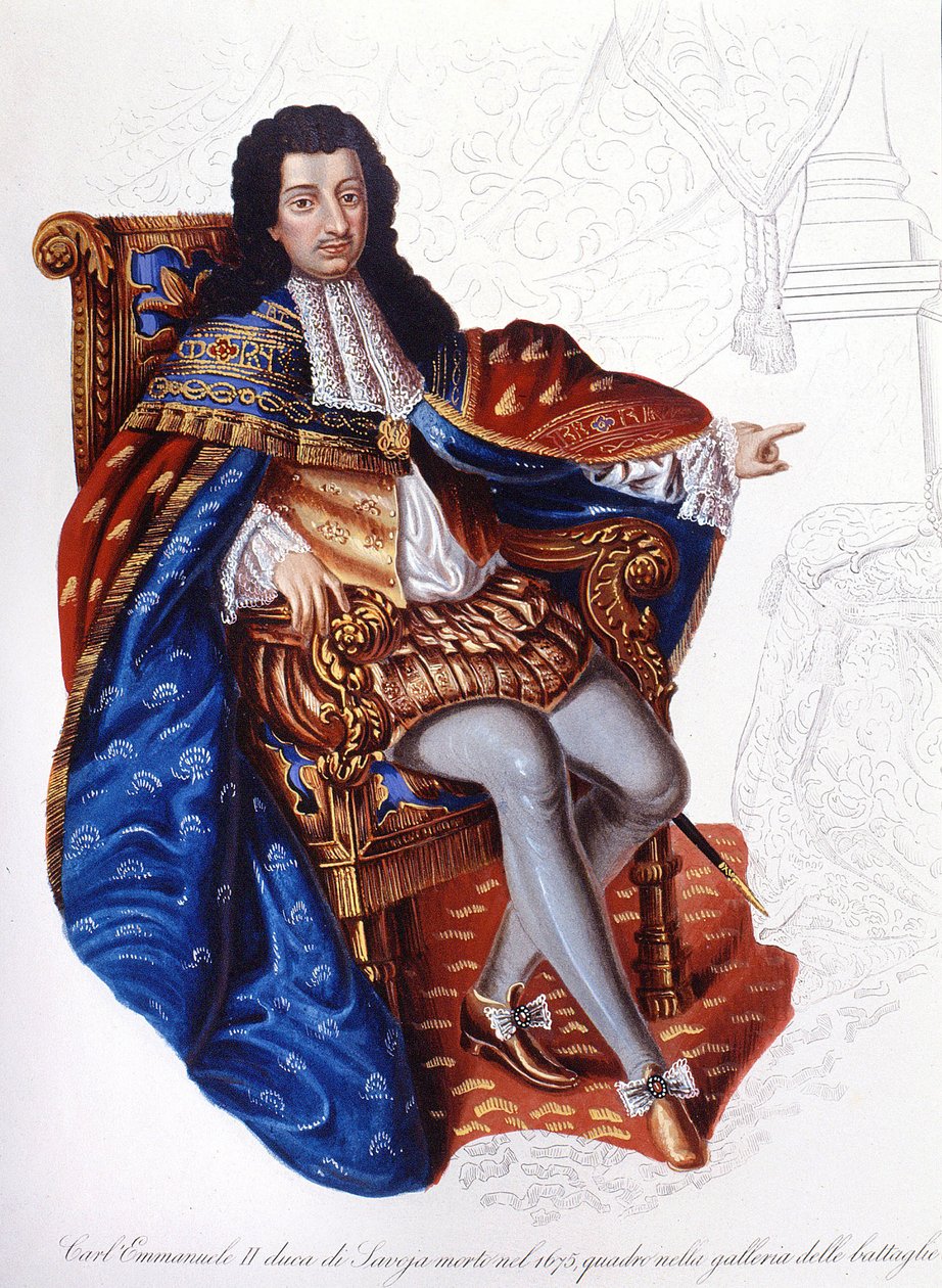 Carlos Emmanuel II (1634 - 1675), Duque de Saboya de Unknown artist