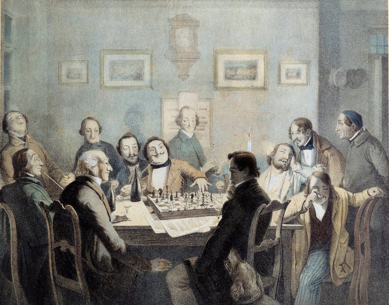 Jugadores de ajedrez de Unknown artist