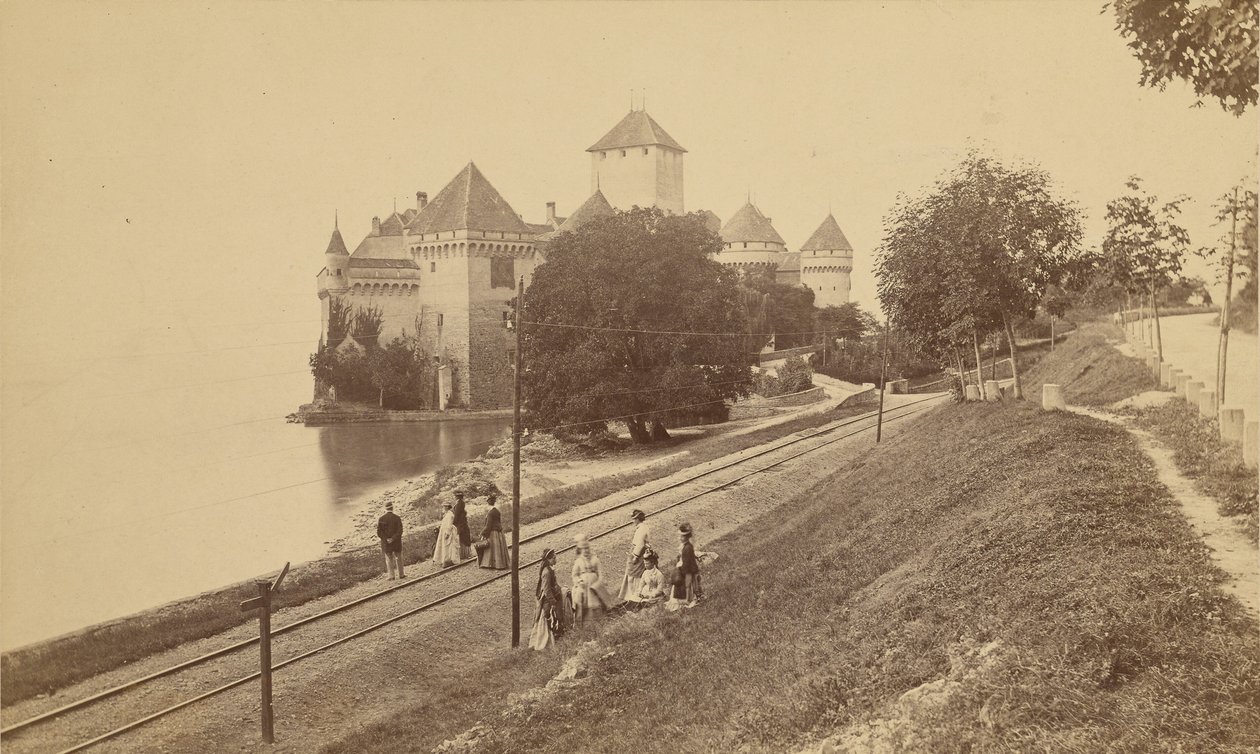[Castillo de Chillon en el lago Lemán] de Unknown artist