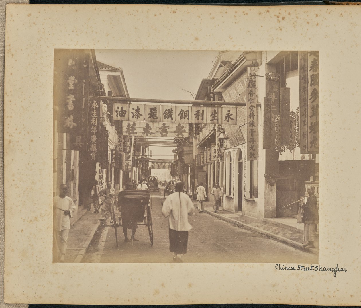 Calle china. Shanghai de Unknown artist