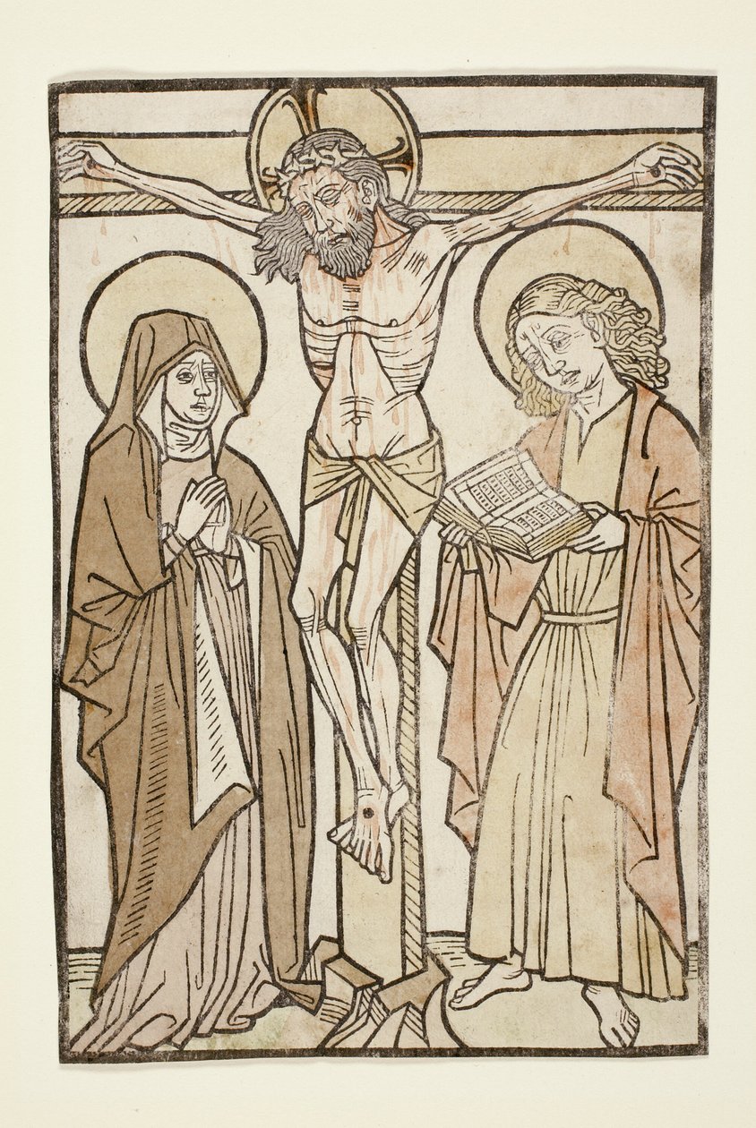 Cristo en la Cruz Entre María y San Juan de Unknown artist