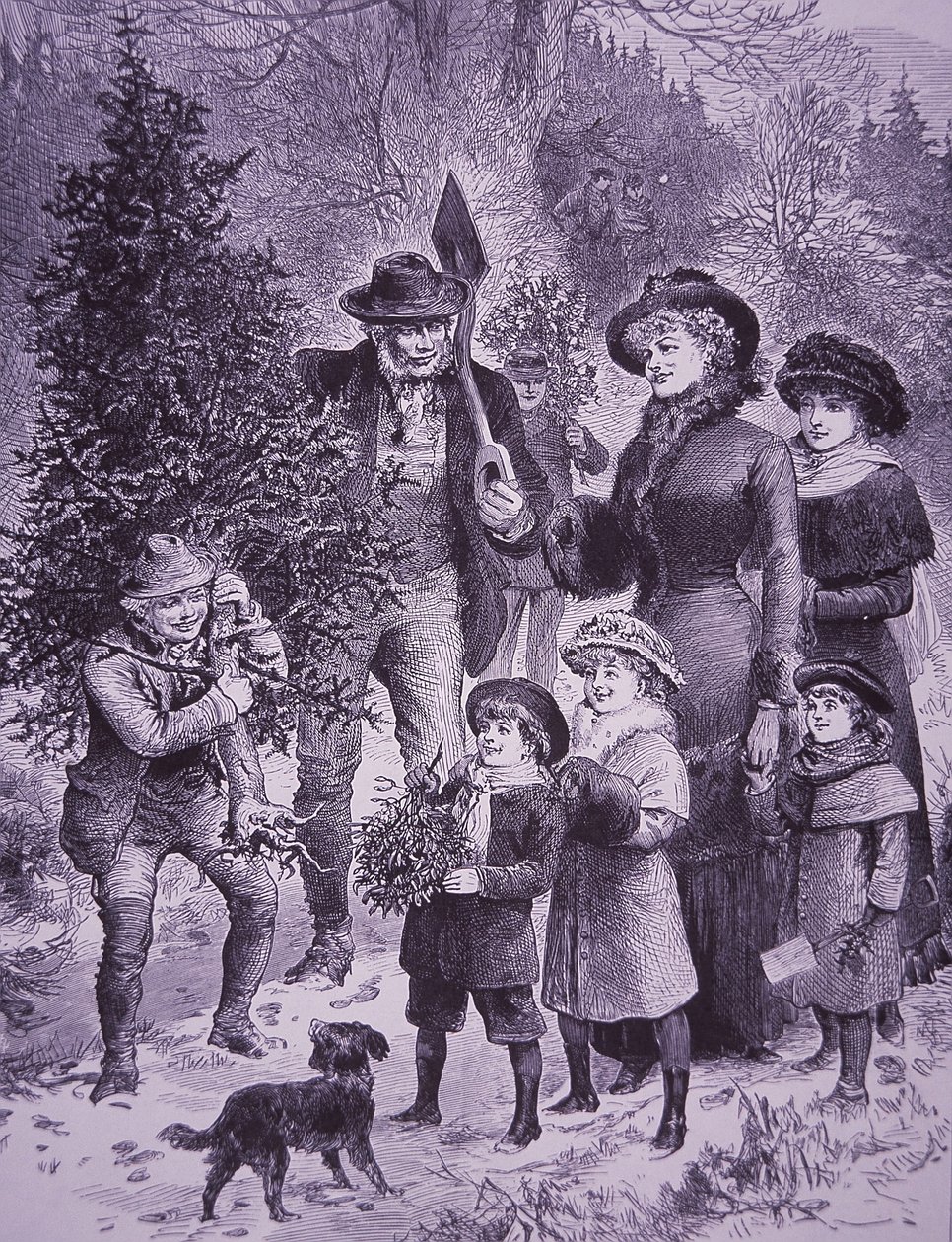 Vendedor de árboles de Navidad de Unknown artist