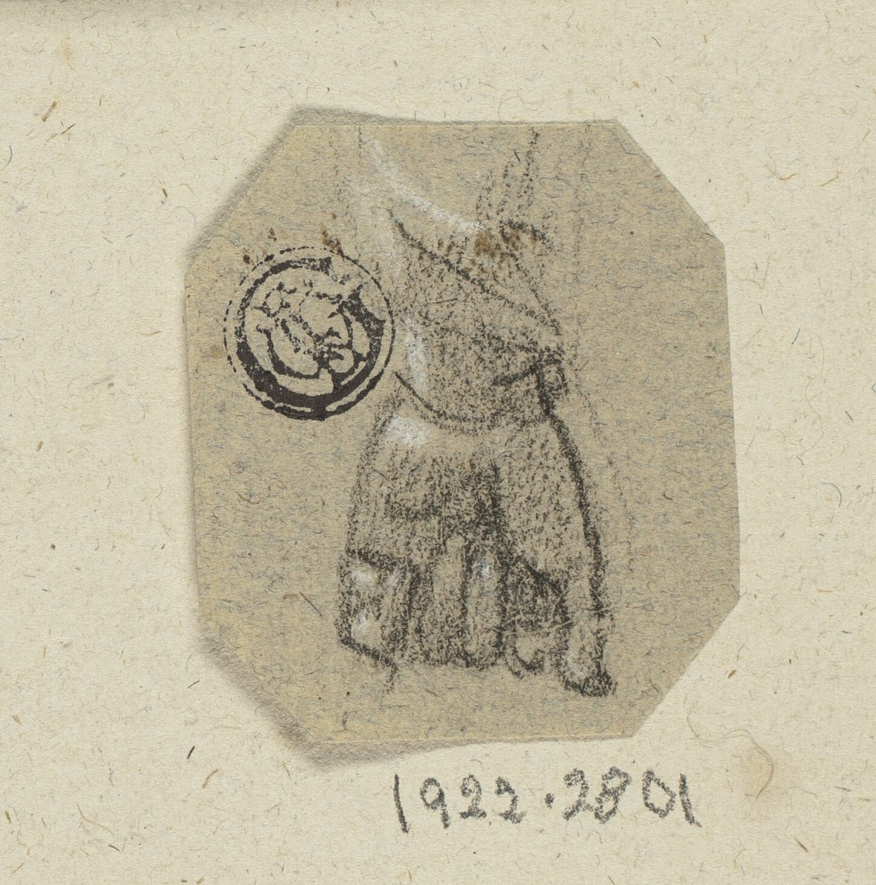 Mano izquierda apretada de Unknown artist
