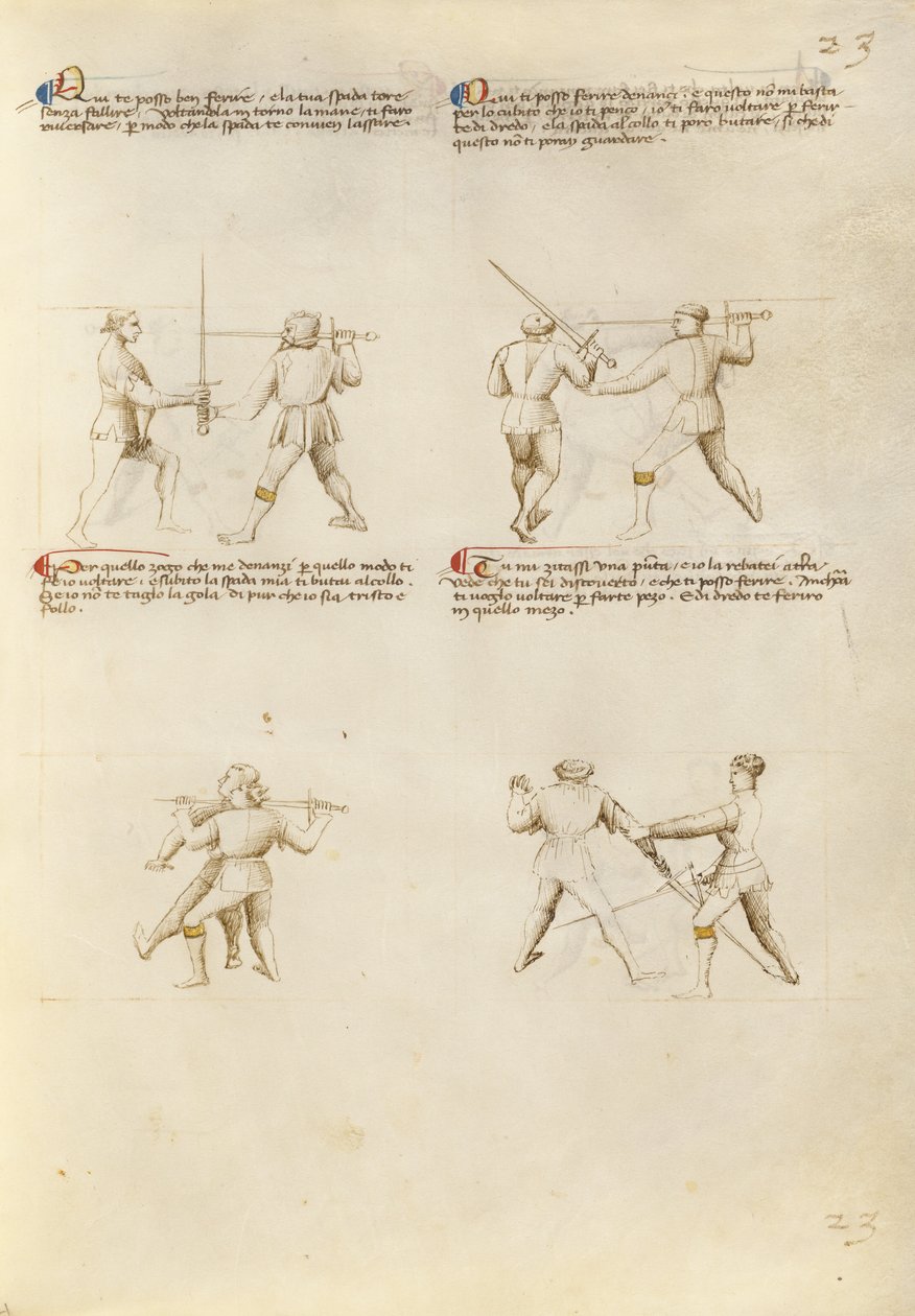 Combate con espada de Unknown artist