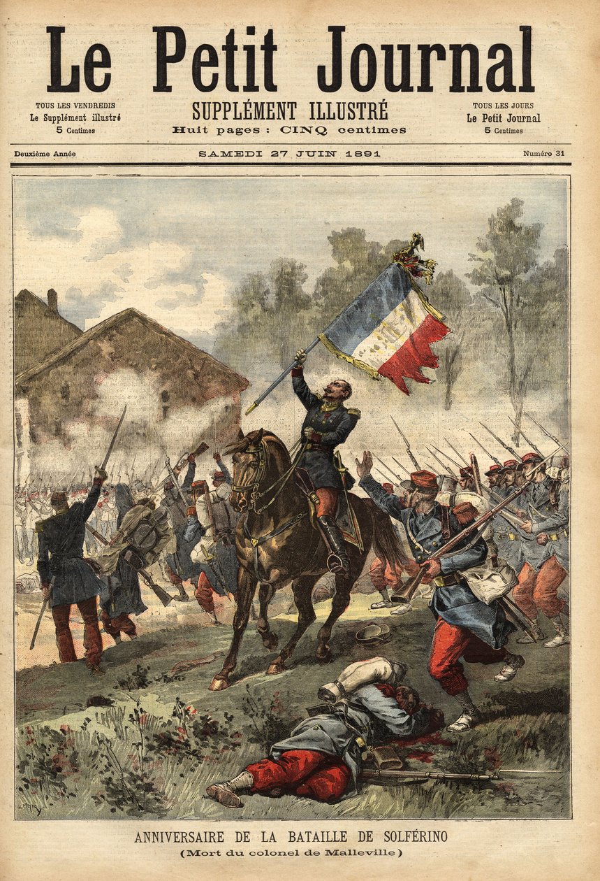 Conmemoración de la Batalla de Solferino, 24 de junio de Unknown artist