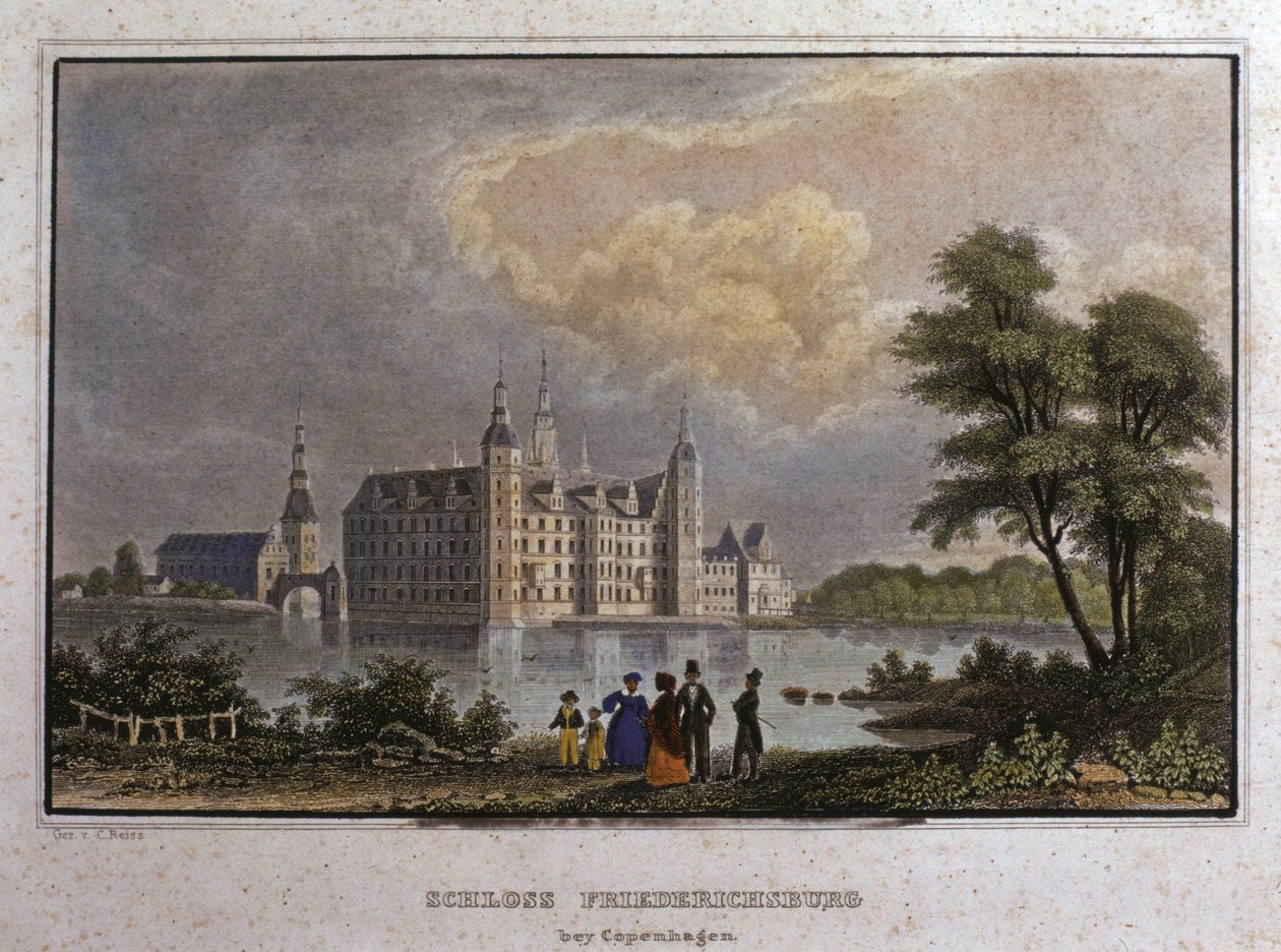Copenhague: Castillo de Fredericksburg de Unknown artist