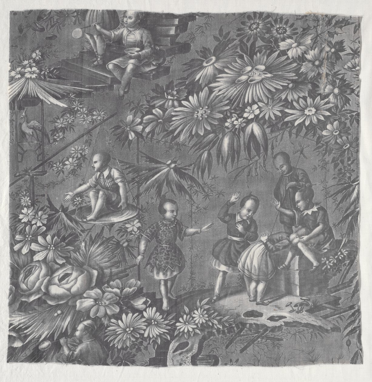 Textil impreso en placa de cobre de Unknown artist
