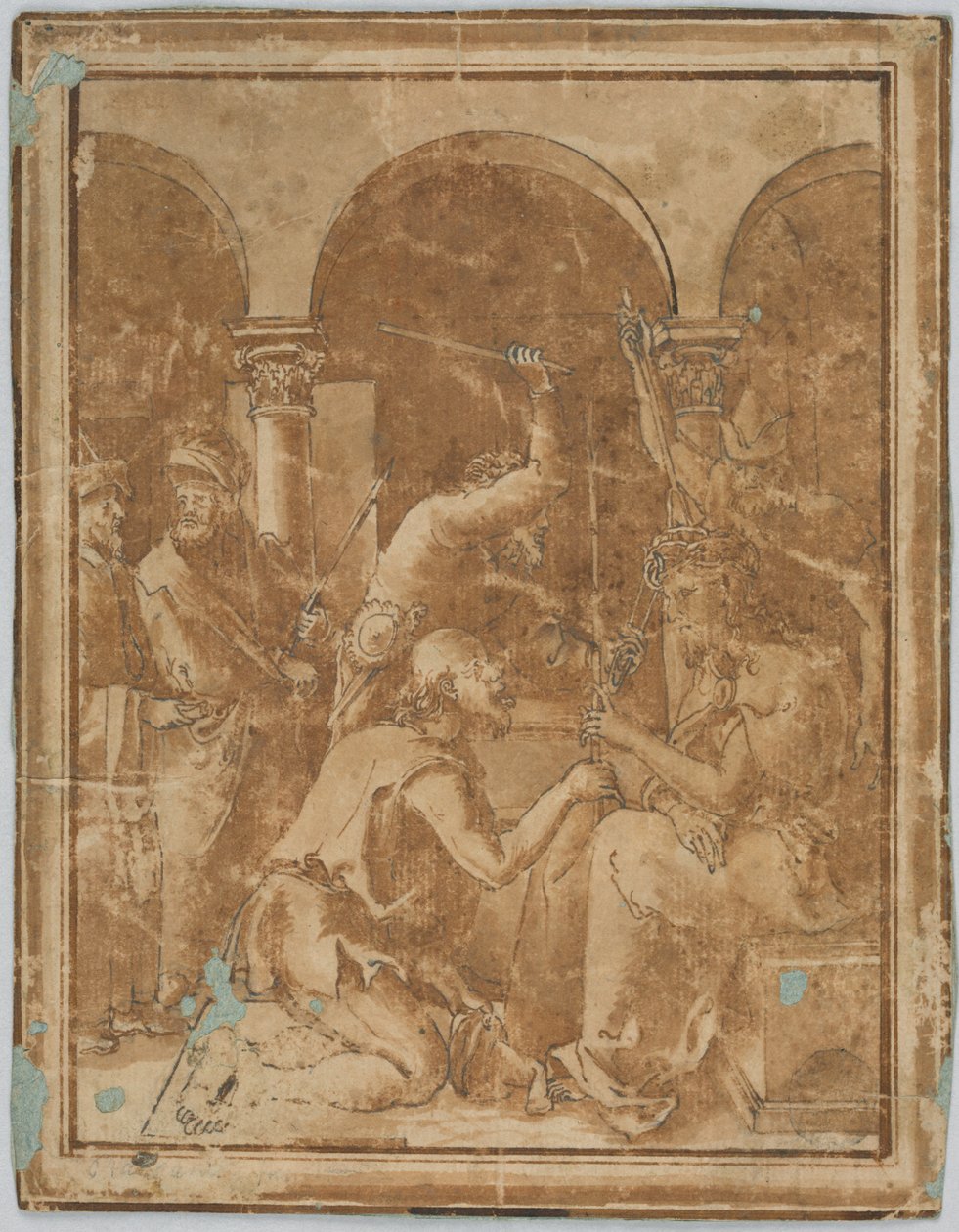 Copia de la Coronación con las Espinas en la Pequeña Pasión de Albrecht Durer, publicada en 1511 de Unknown artist
