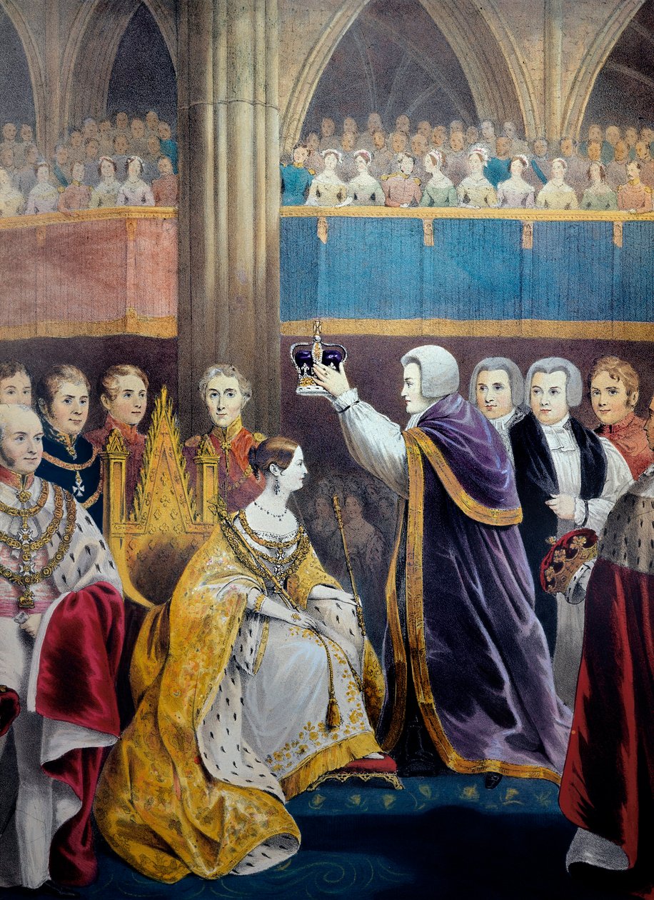 Coronación de la Reina Victoria I de Inglaterra (1819-1901) en 1837 de Unknown artist