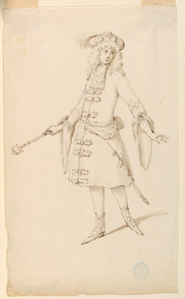 Diseño de vestuario: Un noble, rey o príncipe para un ballet de Unknown artist