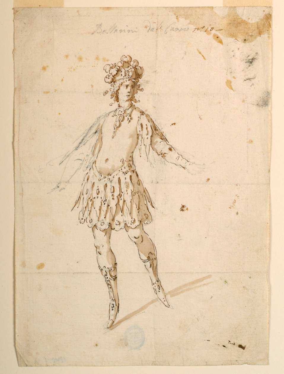 Diseño de vestuario: Bailarina para actuar en un carro para un ballet de Unknown artist